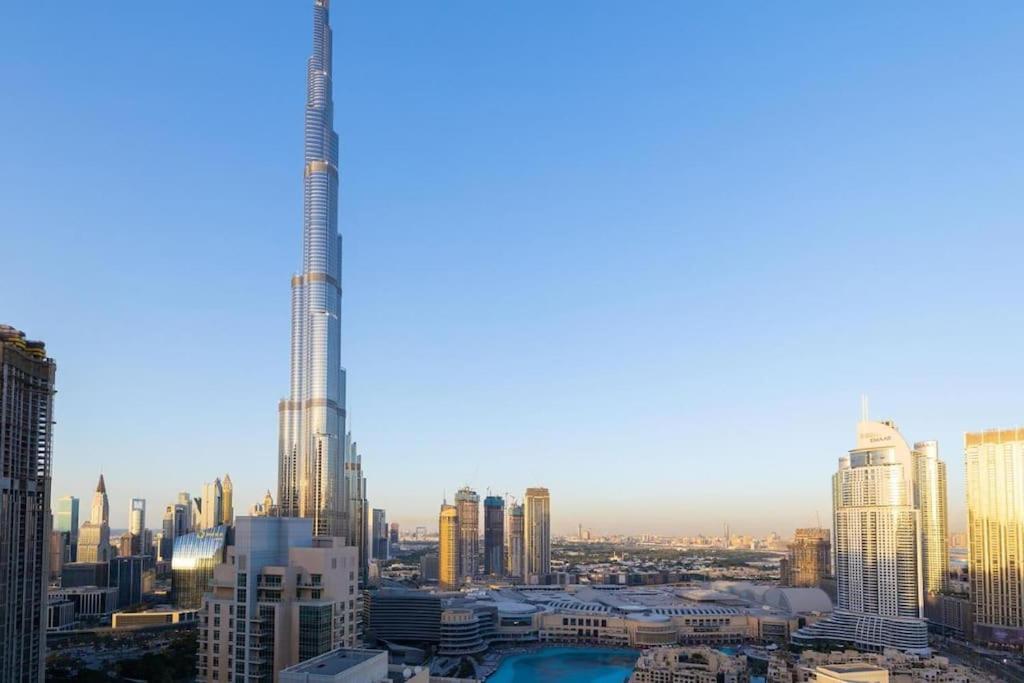 Апартаменти Luxury Burj Khalifa View - Mins Walking Dubai Mall Екстер'єр фото